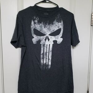 Marvel Boy's Gray Punisher T-Shirt